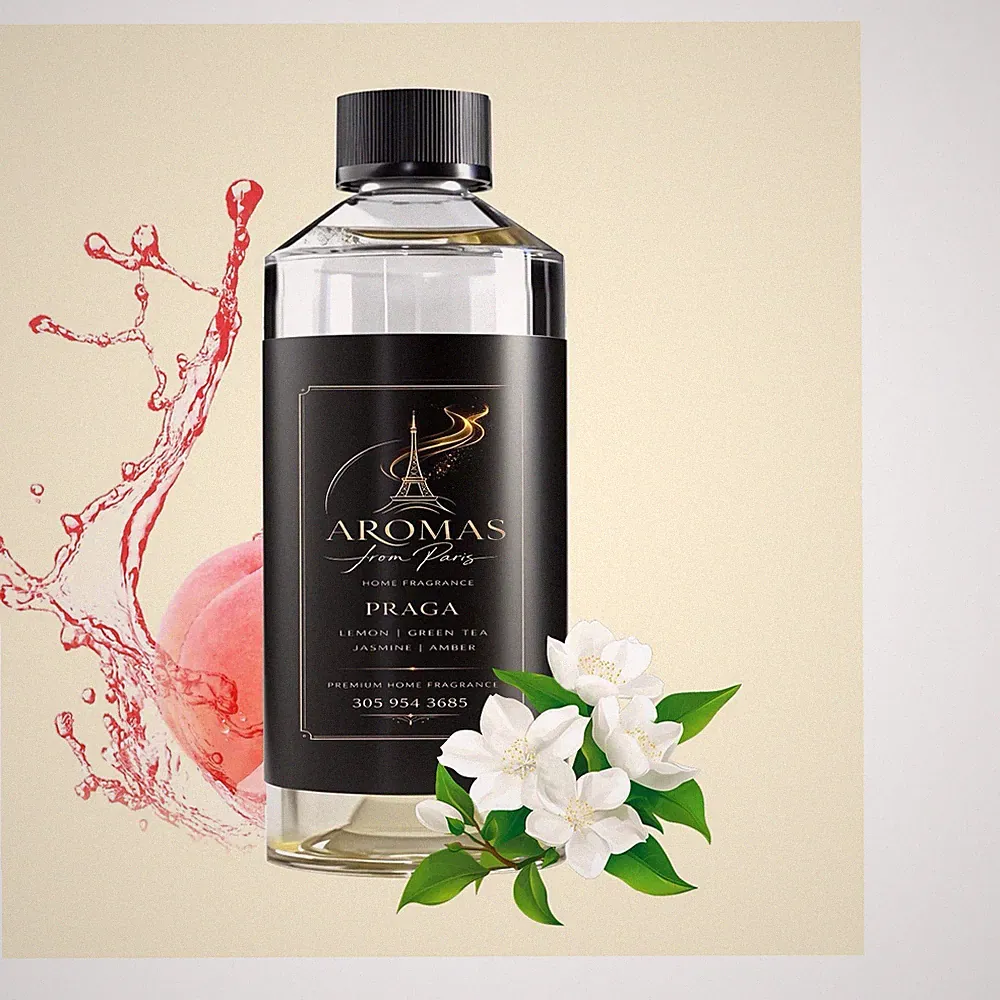 Aromas from Paris PRAGA Home Fragrance Oil Lemon Green Tea Jasmine Amber