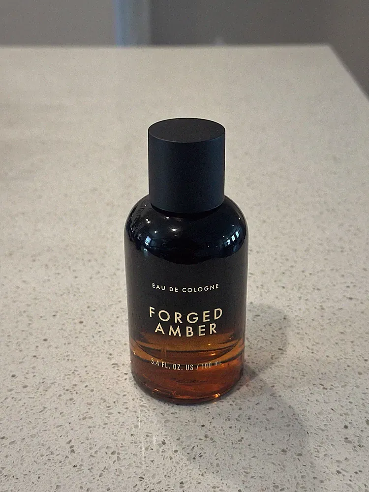 Forged Amber Eau de Cologne Spray 3.4 fl oz Amber Scent Regular Size