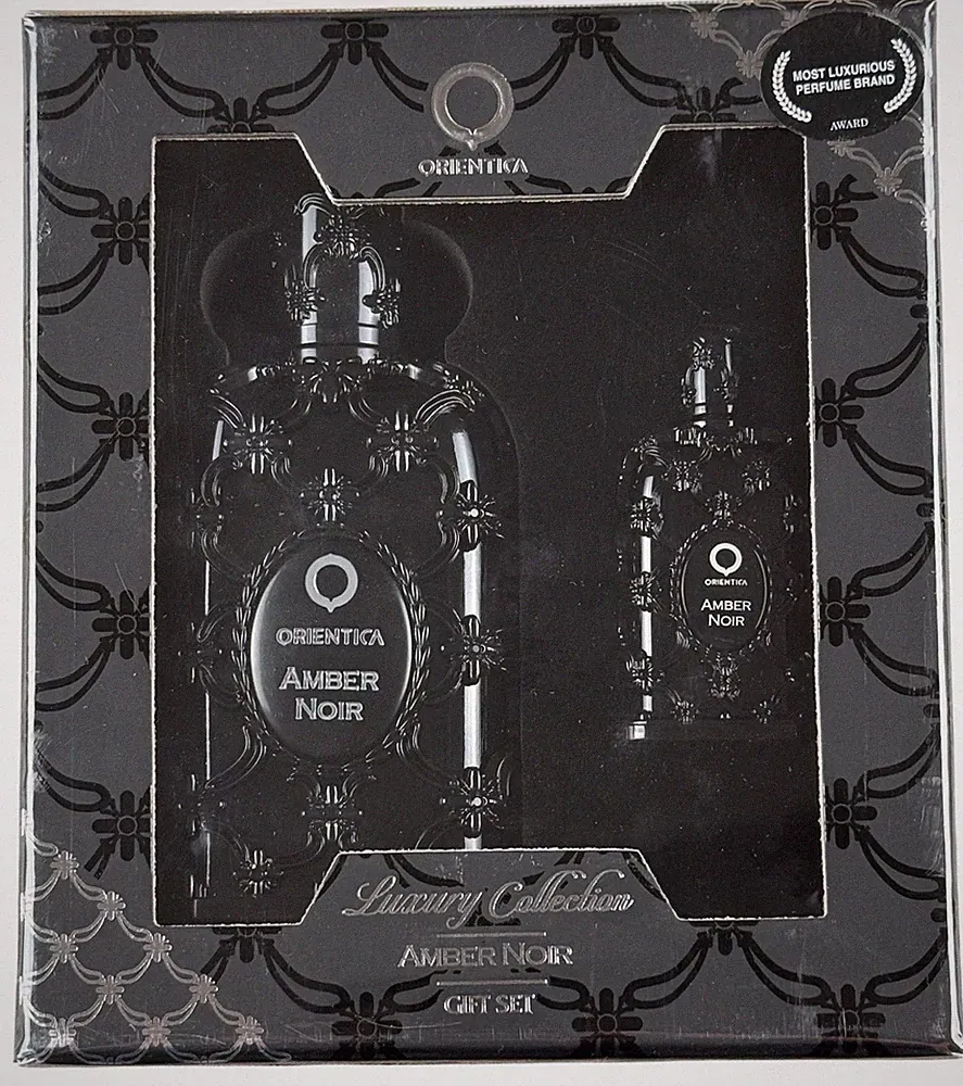 ORIENTICA Amber Noir Perfume Gift Set 30ml 7.5ml Eau De Parfum NEW